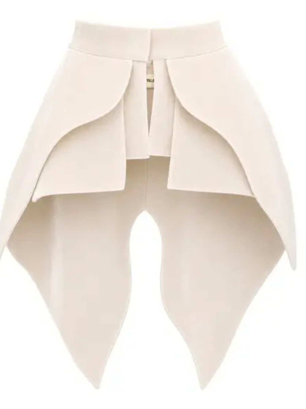 Structured Sculptural Belt in Cream